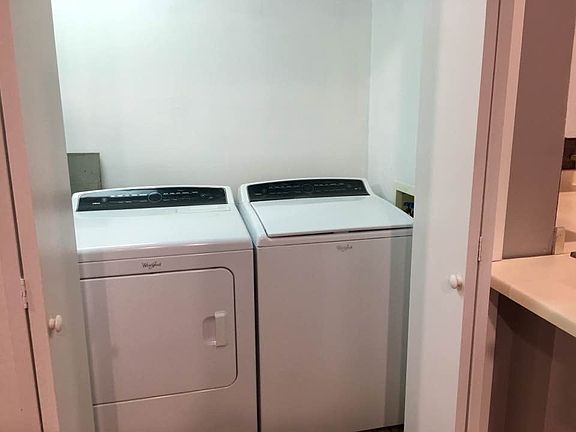 Laundry in kitchen