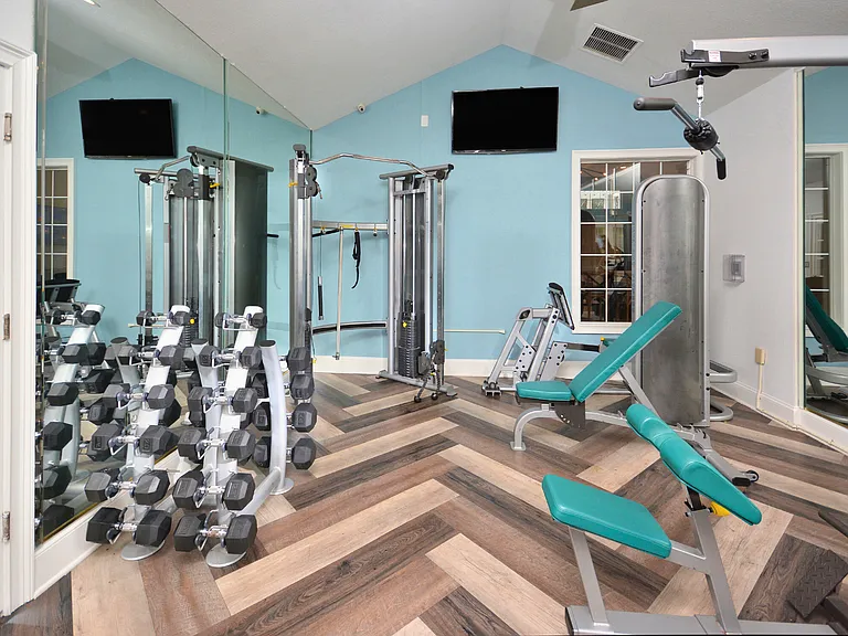 24/7 Fitness Center at Cambridge Park Apartments in Winston-Salem, NC