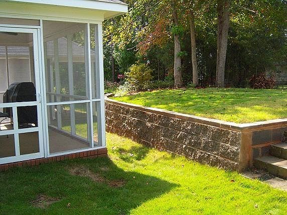 Backyard with Screened Porch