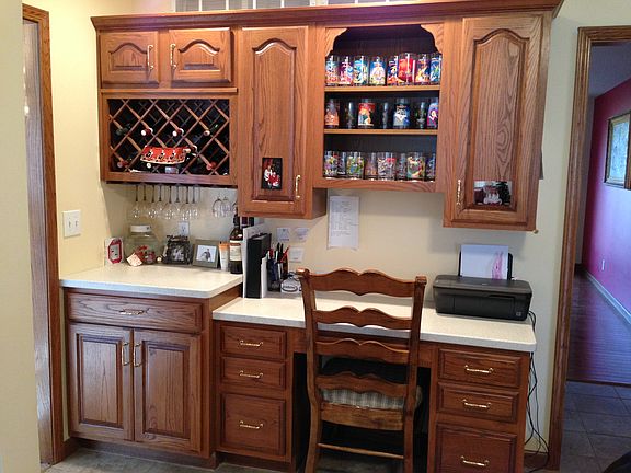 Kitchen desk area