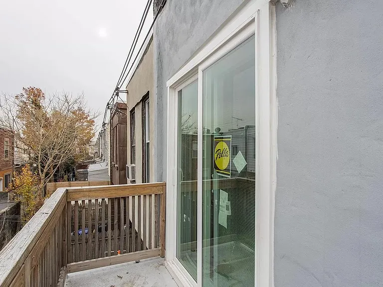 Balcony at back of house with view of Center City