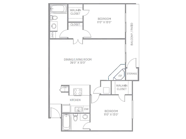 Floor plan 2CR