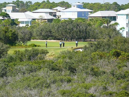 Our front yard--Kiva Dunes golf course