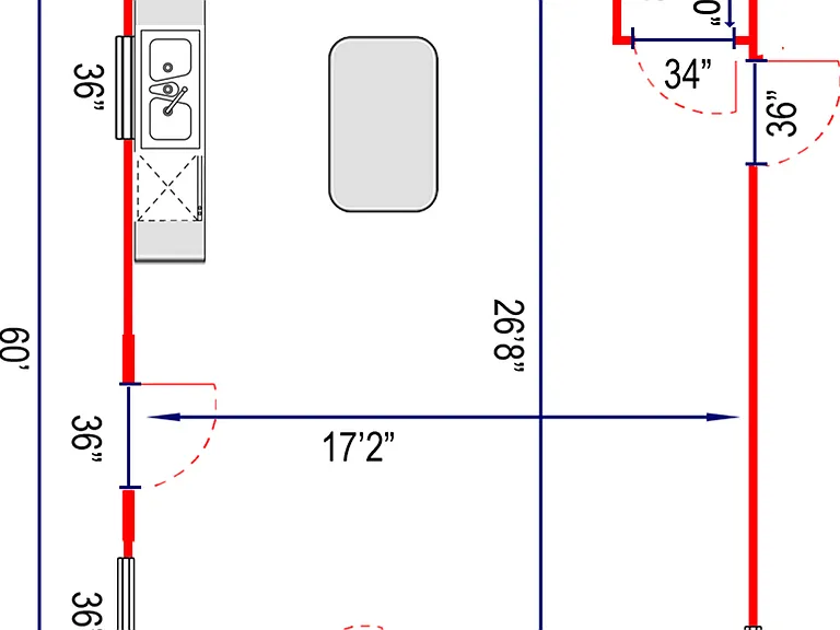 The floor plan for unit #11.
