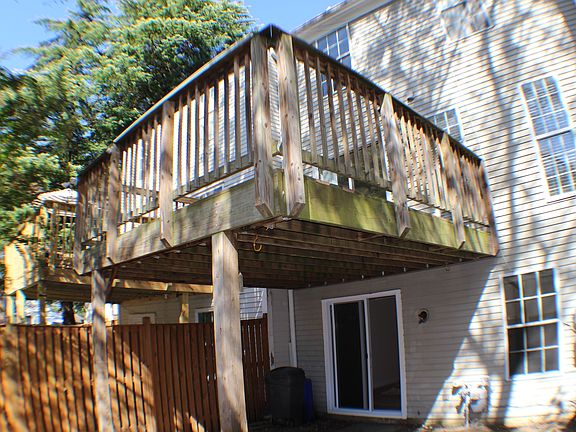 Deck view from backyard