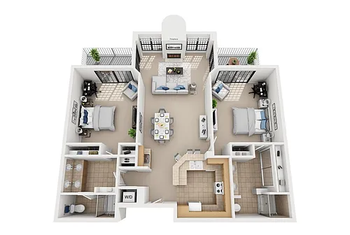 Floor plan Model G