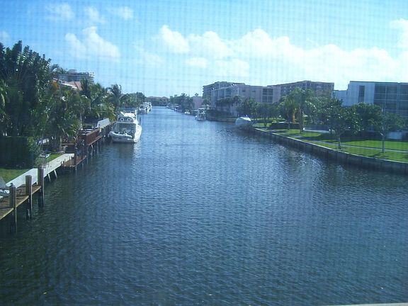 View of deep water ocean access canal.  Dockage for up to 25 ft boat available