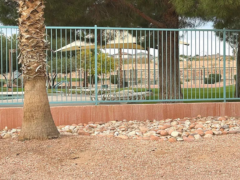 Pool area at community pool on Oasis.