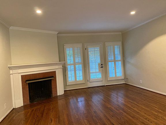 Living room with fireplace