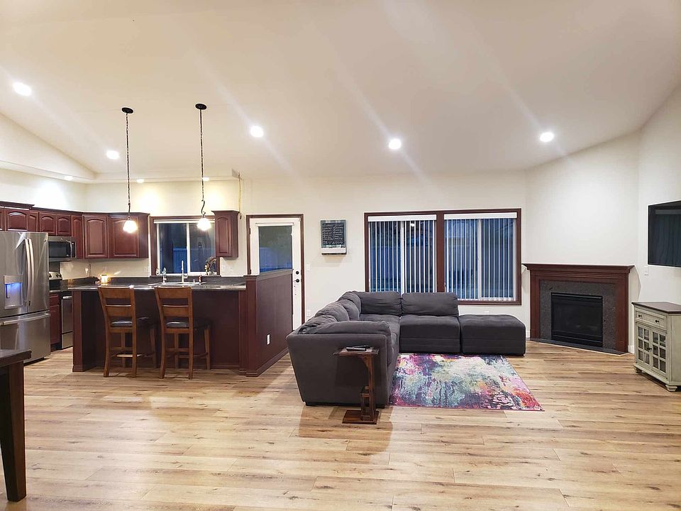 Living room and kitchen
