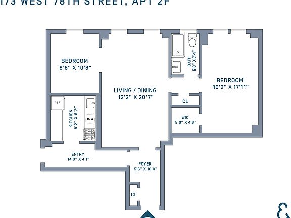 2nd image of 173 W 78th St APT 2F