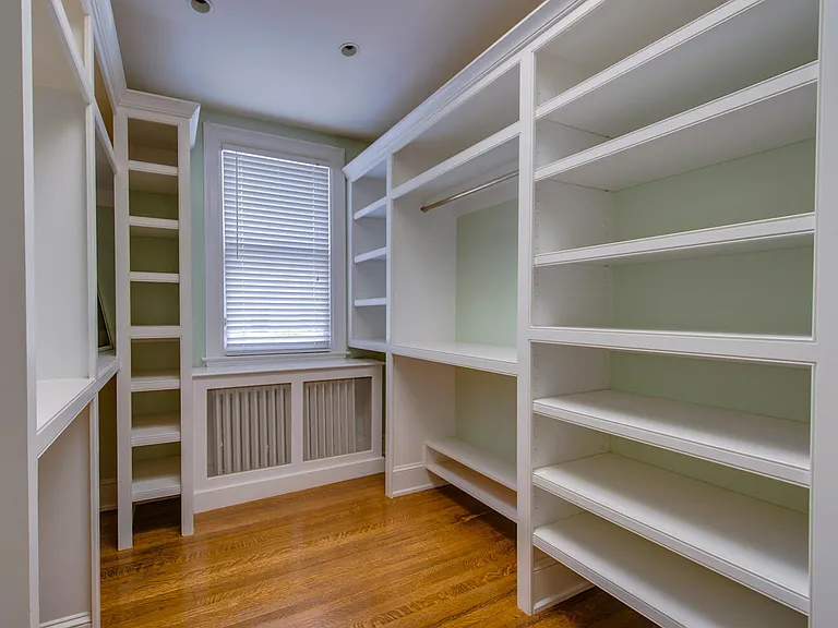 Spacious walk-in closet