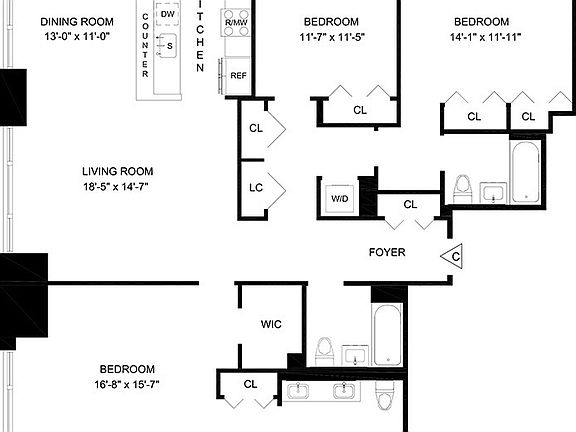 2nd image of 160 W 62nd St APT 47C
