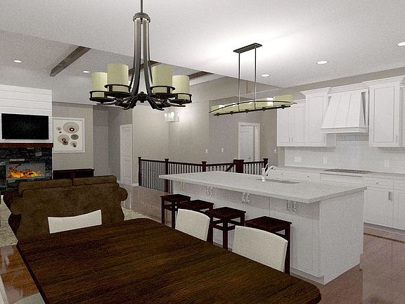 Key West dining kitchen living