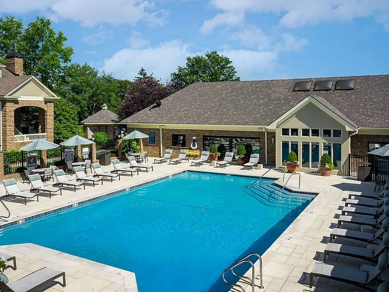 Resort-style pool and expansive sundeck