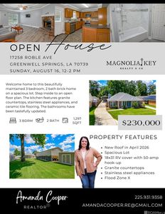 17258 Roble Ave, Greenwell Springs, LA, 70739