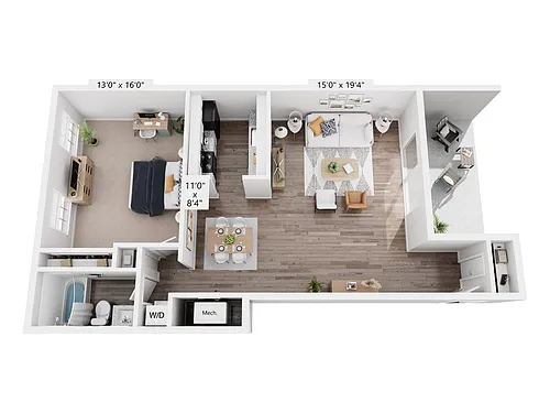 Floor plan Durbin - Renovated
