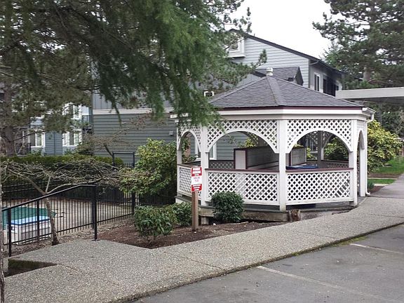 Mail boxes gazebo and swimming pool