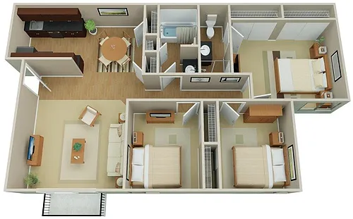 Floor plan Cambridge Renovated