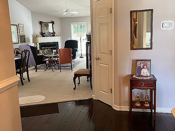 Foyer entrance, hardwood