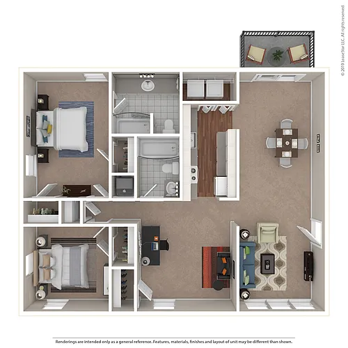 Floor plan Manor 2x2