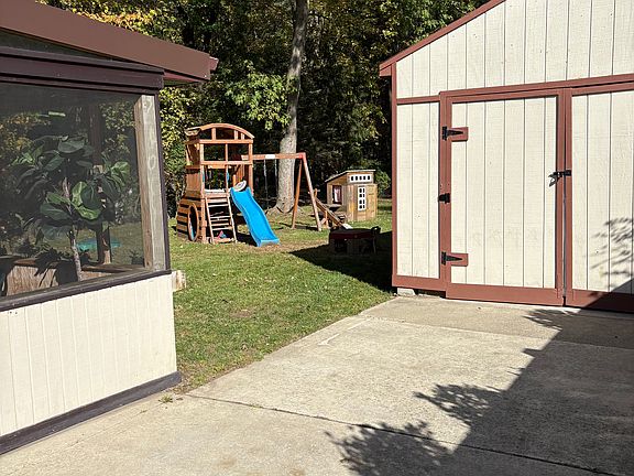 Partial backyard view