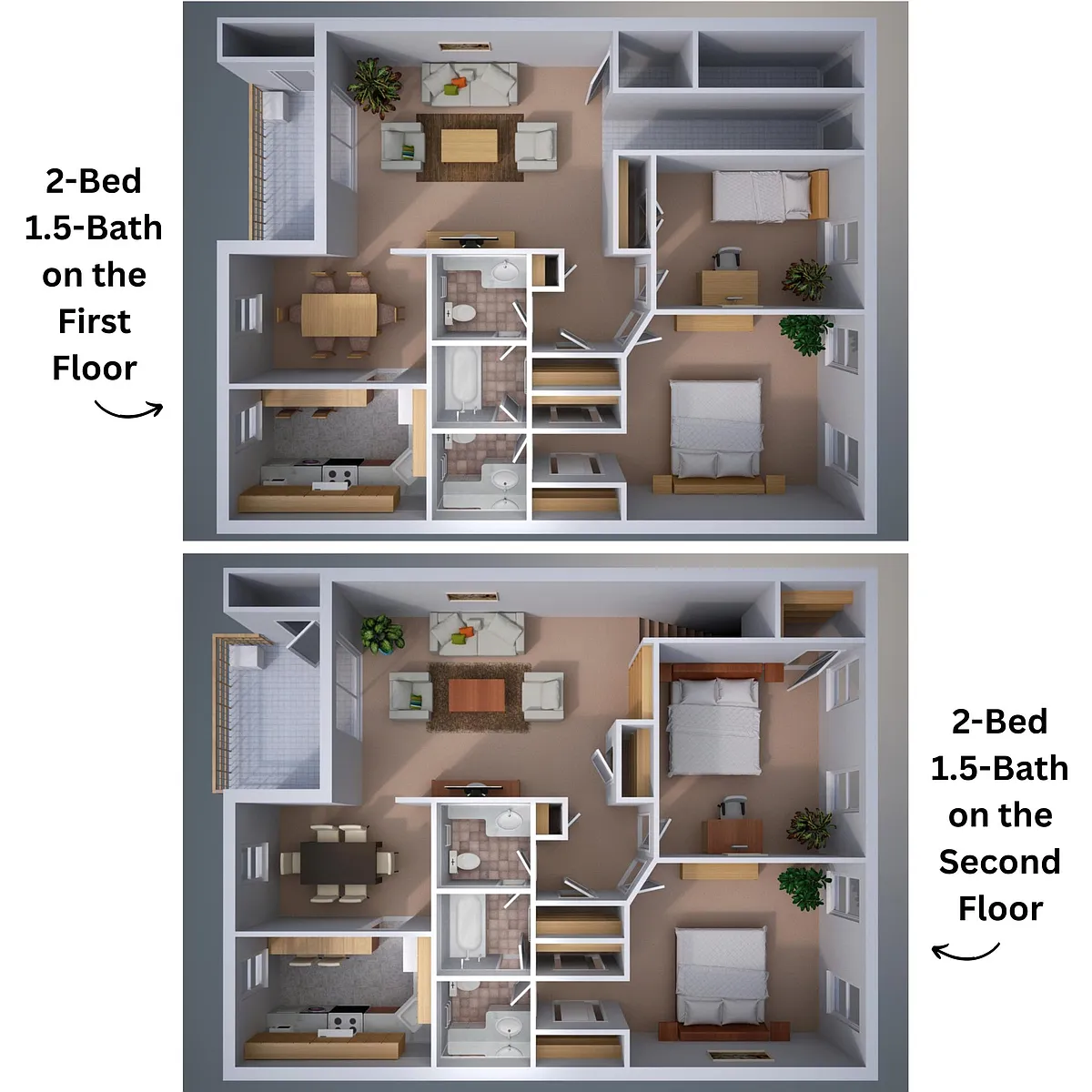 Floor plan Two-Bedroom Apartment