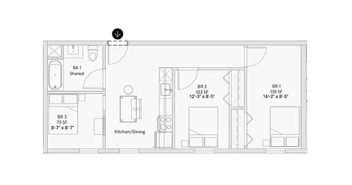Floor plan 203