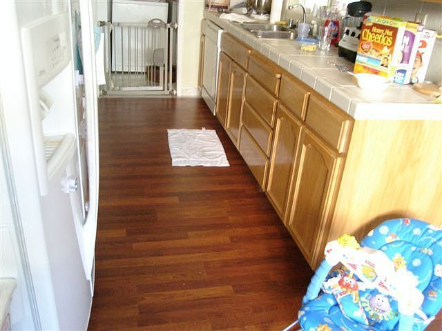 new floors and kitchen