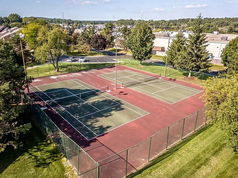 Two Full-Size Tennis Courts