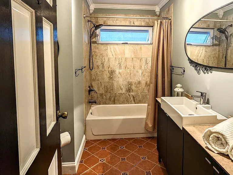 Shared Bath with 2 Separate Vanities