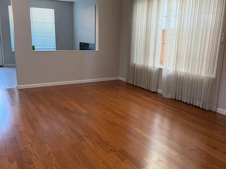 High ceiling living room