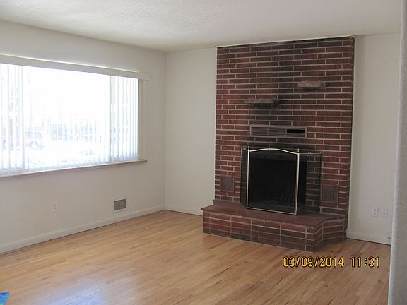 Living room fireplace