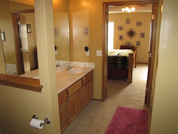 Master bathroom with double vanities.