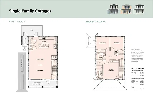 Floor plan Single Family Cottage