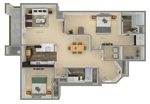 Floor plan La Monde
