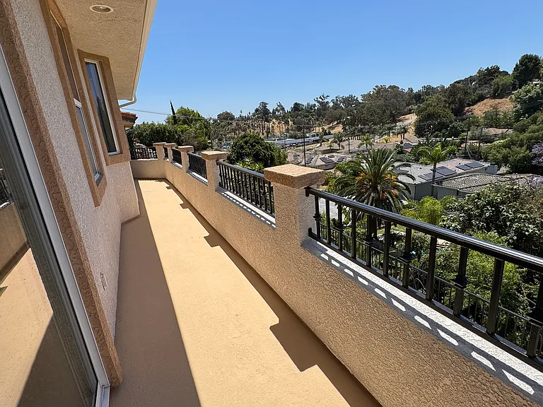 Main floor balcony with cool breezes and expansive valley views