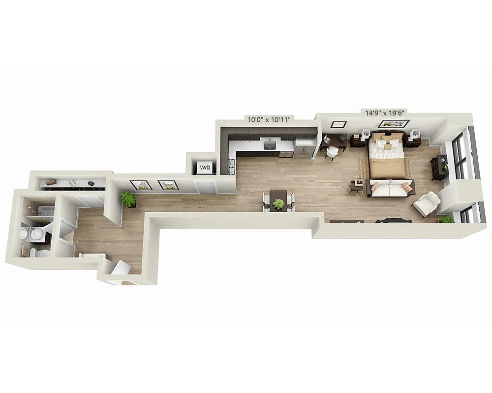 Floor plan Studio E1YW