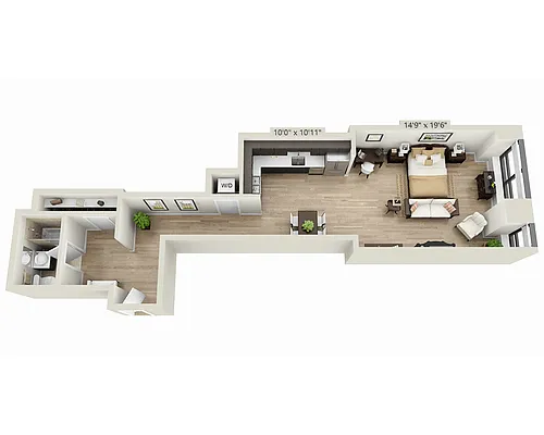 Floor plan Studio E1YW