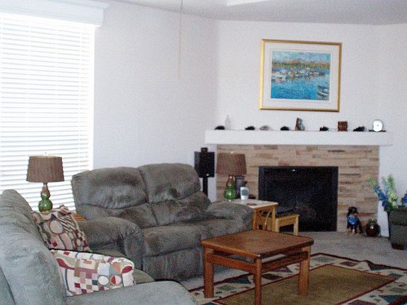 Living Room with Fire Place