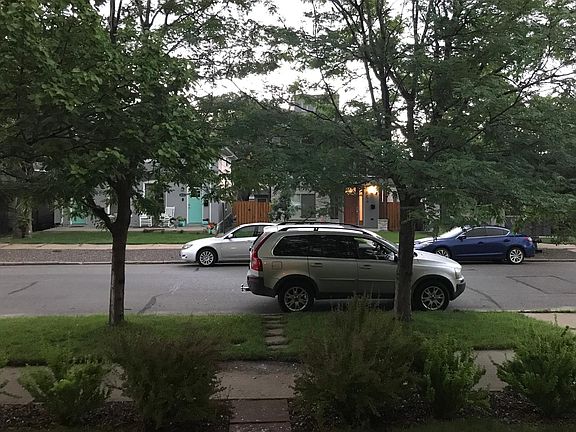 lookin our the front door