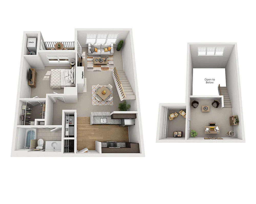 Floor plan Alpine Meadows Loft (A1CL)