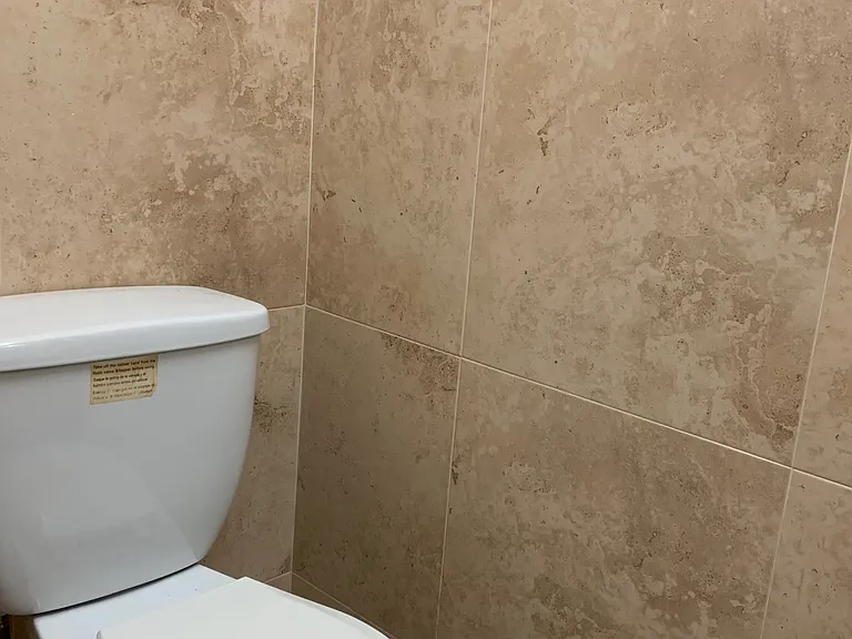 Convenient half-bathroom on the first floor.