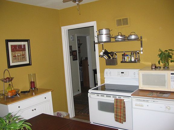 kitchen looking into hallway