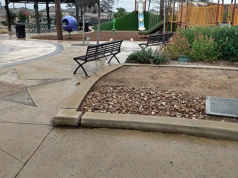 Entrance to both pools