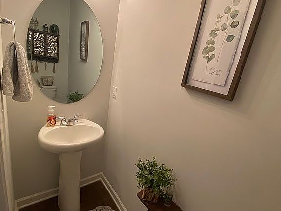 Half bath downstairs 