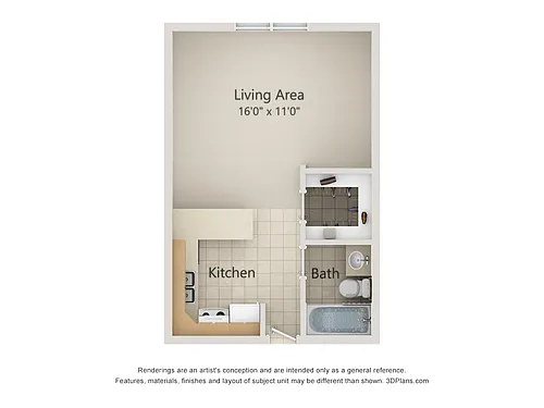 Floor plan Studio