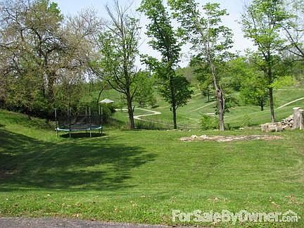 Big, beautiful flat backyard
						:
						Flat backyard nestled between the 8th and 9th hole of the Highland County Club.
