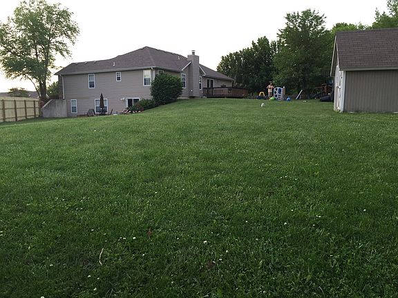 Back yard corner lot