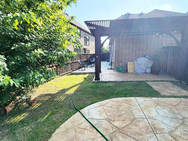 paved pergola